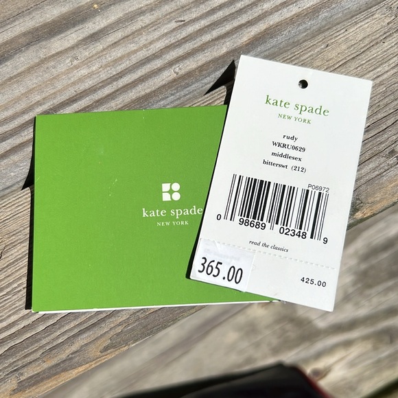 Kate Spade Black Patent Leather Rudy Tote Satchel Middlesex Handbag Large Brown - Picture 15 of 15